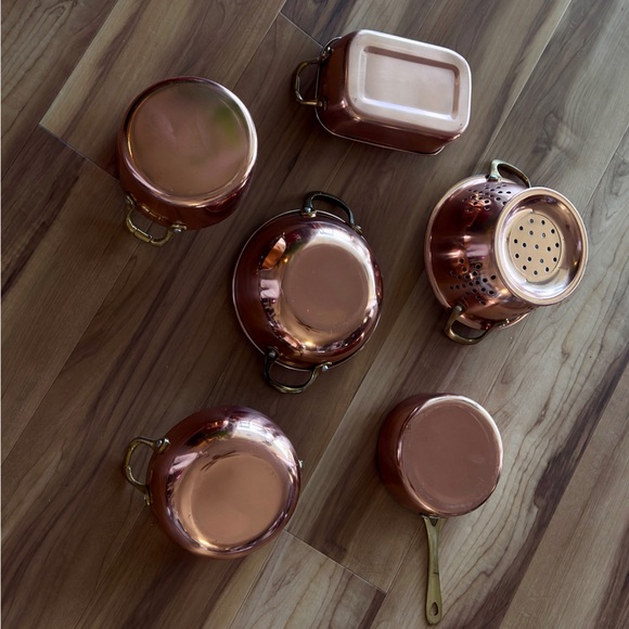 French Country Mini Copper Cookware Set - Picture 1 of 6
